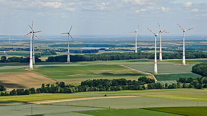 Windpark aus der Ferne